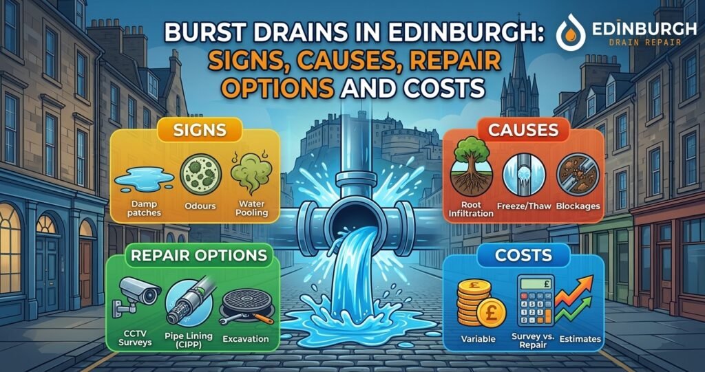 Burst Drain​s In Edinburgh